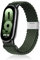 Niboow Intrecciato Cinturino per Xiaomi Smart Band 10/9 / 8, Uomini Donne Sportiva Elastica Nylon Watch Band Cinturino per Xiaomi Mi Band 10/9 / 8 - Verde