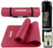 unycos - Gymnastikmatte - Yogamatte Rutschfest【183x60 cm】NBR 10 mm Dicke | Inkl. Tragegurt und E-Book mit Übunge, Sportmatte Ungiftig für Fitness, Pilates & Gym, Home Sport (Rot)