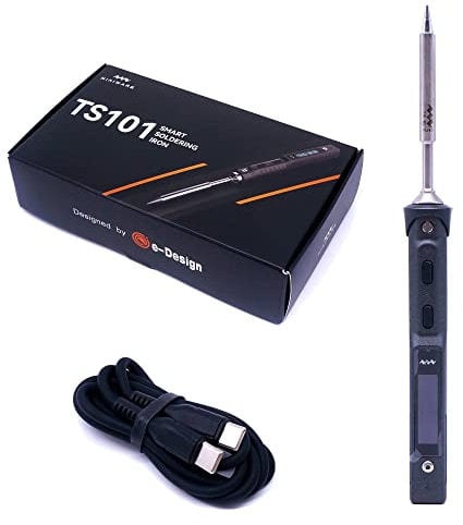 MINIWARE TS101 saldatore BC2 Tips portatile Digit DC5525 USB-C 90W temperatura regolabile 50-400℃ originale digitale OLED programmabile