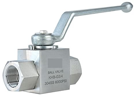 ELTOX Ventil 1/8 1/4 1/2 1 2Hochdruck-Kugelhahn KHB-G Edelstahl-Innengewinde, korrosionsbeständiger hydraulischer Kugelhahn (Spezifikation: 3/4) (Size : 2 Inch)