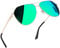 Joopin Aviation Green Sunglasses Polarised High Protection, Gold Military Mirrored Sun Glasses, Green Tint Shades for Women Men