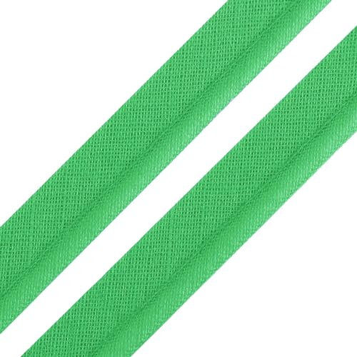5m Paspelband Stoffband Nähkante Paspelschnur zum Nähen 10mm breit Farbwahl, Größe:10mm, Farbe:gelbgrün