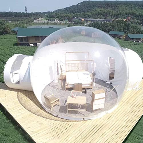 ATHUAH Aufblasbares Blasenzelt, B&B Scenic Area Hotel Restaurant Kuppelgewächshaus 5-7 Personen Zelt Camping, aufblasbares transparentes Zelt