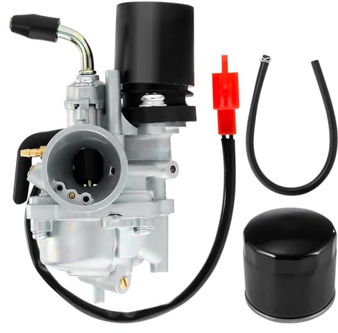 GEARMONSTER Vergaser 17.5mm Carburetor CPI, 50 cc 2-Takt-Roller mit 1P40QM / B Motor, Kompatibel mit Peugeot Speedfight 1 und 2, Honda 50
