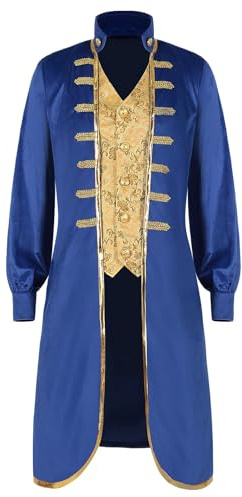 Vêtement médiéval pour homme, veste de marin vintage, costume médiéval, cosplay, carnaval, pour homme