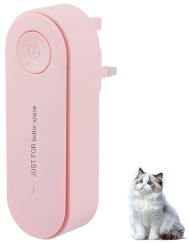 Negative Ion Air Purifier Plug In Uk, Mini Portable Air Purifier All In One Plug-in Airpurifier Remove Pet Odors Smell Smoke Dust Suitable for Bedroom Office Toilet Closet Pet Room (Pink)