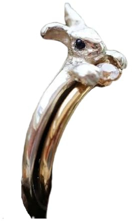 Fahoujs Elegante Kaninchen Inspirierte Ringe Kollektion Leichter Komfort Fit Benutzerfreundlich