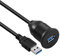 Bolongking Panel Flush Mount Cable – 1 mètre de câble 3.3’ USB 3.0 Extension pour voiture, bateau, moto