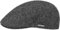Stetson Texas Classic Wool Flatcap - Schiebermütze Herren - Herrenmütze mit Baumwollfutter - Schirmmütze Herbst/Winter - Wollcap dunkelgrau XXL (62-63 cm)