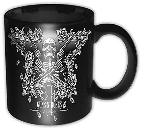 Guns n Roses Ceramic Mug Los Angeles Skeleton Gift Box