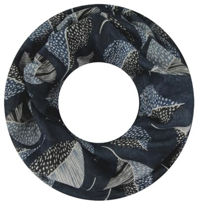 Majea Damen Loop Schal Schlauchschal Halstuch (880023) (navy 12)