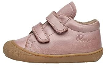 Naturino Scarpine Primi Passi in Nappa Foderate Lana, Rosa Antico 21