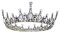 frcolor Queen Crowns, Hochzeit Diadem Barock Vintage und Kronen (weiß)