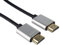 PremiumCord Cavo HDMI Slim 4K Ad Alta velocità M/M, 10,2 Gbps con Ethernet, Compatibile con Video 4K@30Hz, Full HD 1080p, Deep Color, 3D, Arc, HDR, DolbyHD, Connettori Placcati Oro, Nero/Argento, 2 m