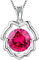 Aurora Tears Löwe Halskette 925 Sterling Silber 12 Sternzeichen Anhänger Konstellation Juli Birthstone Halskette CZ Horoskop Schmuck Geschenk für Frauen und Mädchen DP0134Z