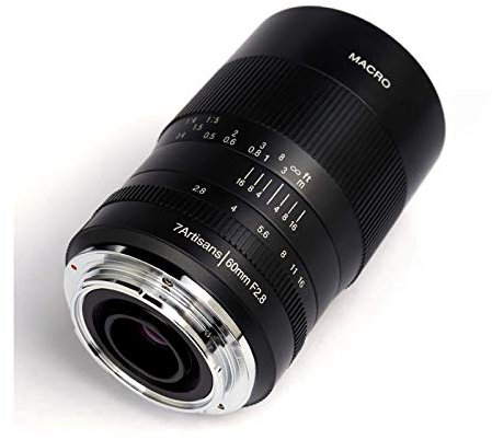 7artisans Objectif macro fixe 60 mm F2.8 APS-C pour appareils photo sans miroir Sony Emount Mise au point manuelle pour macro photographie