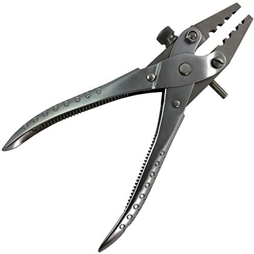 FLAT NOSE 4 HOLE PARALLEL ACTION PLIERS : Jewellery Beading Design Tool (250)