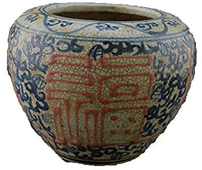 Fashion158 Ming Glasur mit Aufschrift Futu Go Chess, handbemalt, blau-weiß glasiert
