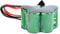 Woyisisi RC Receiver Battery, 6V 1600mAh NiMH RX Battery Trapezoidal RC Model Receiver Charger Power Pack(Green)