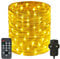 RcStarry 30M/100FT 300 LED Dia 3MM Rope/Wire Lights Warm White, Dimmable Indoor/Outdoor IP67 Waterproof Fairy Lights Plug in with Remote for Garden, Patio, Deck, Landscape Lighting, Bedroom and More