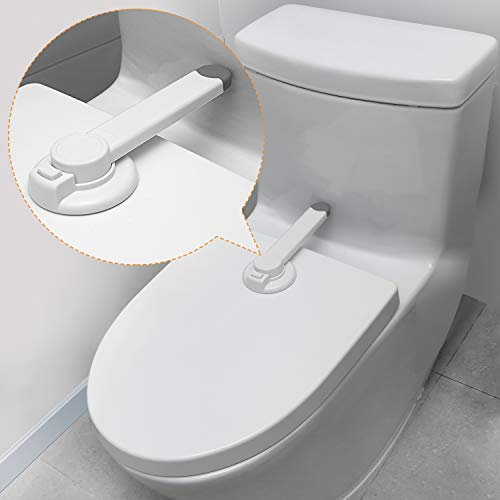 Safety Toilet Lock, Bathroom Child Proof Toilet Seat Lock, Swing Shut Toilet Lid Lock for Baby Proof, Quick Installation丨Easy to Use Child Safety Locks for Little Kids