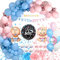 Gender Reveal Party Dekoration, Mädchen Oder Junge überraschung Deko, Babyparty Deko Girl Or Boy Geschlecht Offenbaren Ballon Mit Team Boy Team Girl Konfetti, Boy Or Girl Banner Deko für Baby Shower