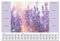 SIGEL HO308 Papier-Schreibtischunterlage, ca. DIN A2, mit 3-Jahres-Kalender und Wochenplan, 30 Blatt, Motiv Fragrant Lavender, vegan, aus nachhaltigem Papier