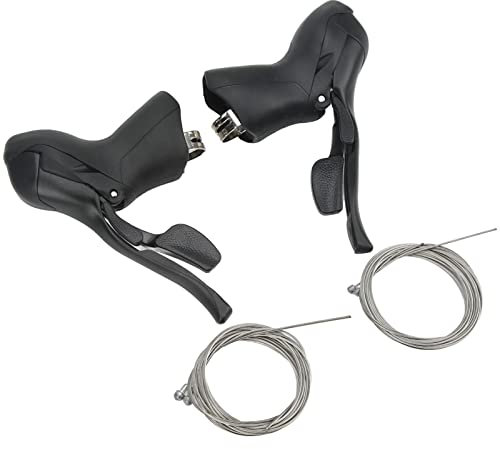 1 Paire de Leviers de Frein de Manette de Vitesse 3X7 Vitesses, Leviers de Commande Doubles de Frein de Vélo de Route 7 8 9 Vitesses, Ensemble de Manette de Vitesse de Levier Frein Gauche Droite