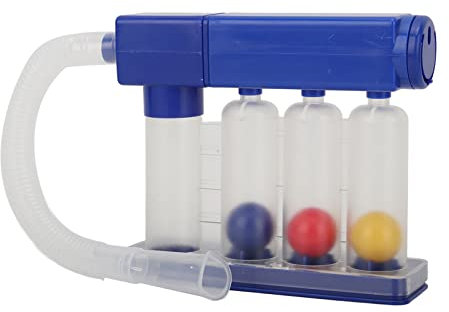 Atemtrainer, Atemtrainer, Atemtrainer mit 3 Farbcodierten Bällen Deep Breathing Exerciser Atemmesssystem Lungentrainer Atemgerät