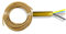 Cavo dorato oro 4 poli 4x0,50mm per lumi e lampadari stile antichizzato [Matassa 10mt]