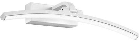 EMKE LED Spiegelleuchte Spiegellampen für das Bad Spiegelleuchte Badezimmer 40cm, 180° Drehbar Wandlampe led BadSpiegelschrank Beleuchtung 4000K, Spiegelbeleuchtung Spiegellampe Badezimmer (Weiß)