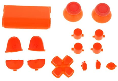 Orange Bullet Button Thumbstick D-Pad L R Mod für PS4 Playstation Controller