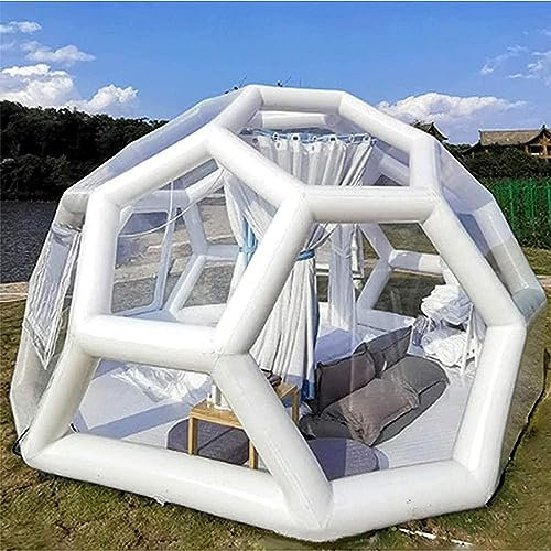 Casa De Cúpula Inflable Al Aire Libre Carpa Transparente Material de PVC Cielo Estrellado Carpa Cerrada esférica/Casa de Burbujas Inflable/Hotel Personalizado o Hotel Famoso (Color : 10ft)