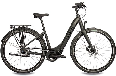 Airtracks 28 Zoll Damen E-Bike LS Wave City Fahrrad NOVA Trekking Bike Herren Trekkingrad Tiefeinsteiger Shimano STеPS E6100 504Wh 8 x Gang Shimano Nexus - 45cm (Körpergröße 160-175cm)