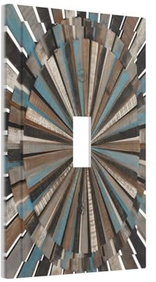 Rustikaler Landhausstil, 1-Gang-Kippschalter, elektrischer Lichtschalter, Wandplatte, mittlere Größe, dekorative Steckdosenabdeckung, Frontplatte, Dimmer