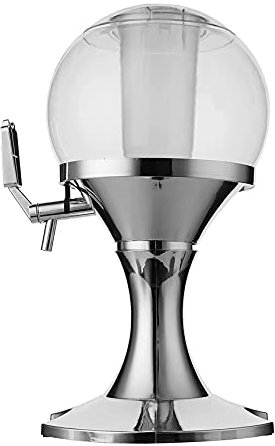 UNbit Bierturmspender, Getränkespender 3,5 l Bar Bierturmspender Party Wein Bier Wasser Saft Getränke Tischplatte Home Bar Flüssiges Trinken Eiskernbehälter Ausgießer