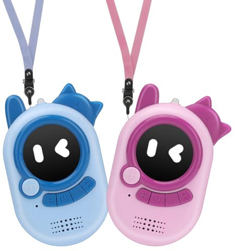 NGOKPYD M300 Talkie Walkie Enfants Simple A Utiliser,Takie-walkie Longue Portée Reçu Rapidement Pratique,Mignon Toki Walki pour Camping/Patrouill Jeux Cadeau Fille Garcon 3/4/5/6/7/8/9/10/11/12 Ans
