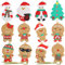 Bigqin 12 Pezzi Ornamento Pan Zenzero Pendenti Natalizi,Addobbi per Albero di Natale,Omino Pan Zenzero Natalizio Decorazione,Abbellimento di Figurine di Natale con Spago