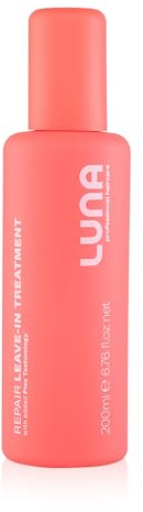 Luna Professional Haircare Leave In Conditioner for Dry Damaged Hair - Reconstructing Hair Care Repair - No-Rinse Conditioning Spray to Restore & Protect Hair Texture - 200ml