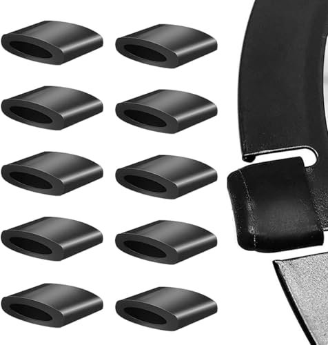 Air Fryer Rubber Bumpers - 10 Pieces Anti-Scratch Rubber Bumpers for Air Fryer | Reusable & Heat Resistant Tower Air Fryer Stoppers for Air Fryer Pan Replacement Parts
