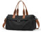 HYC00 Sac de Sport Femme Homme Sacs de Voyage avec Compartiments Chaussures et Humide Grande Sac de Fitness Weekend Duffel Bag Sacs de Gym Sport Cabas de Fitness pour Voyage Piscine,Noir et Marron