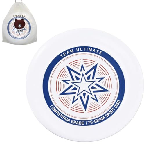 Outdoor-Wettkampf-Frisbee, Ultimate Frisbee, Professionelle Wurfscheibe, Wettkampf-Frisbee Funsport, Drehbares Profi-Frisbee, Geeignet für Gelegenheitsspieler und Profis,(Plus Aufbewahrungstasche)
