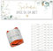 FloraVigo 100 Aufkleber Schön, dass du da bist Gastgeschenkaufkleber Eukalyptus, Pralinenaufkleber für Taufen, Gastgeschenke, Geburtstage, Kommunionen, Hochzeiten (Grün)