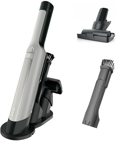 Shark WANDVAC Power PET Cordless Hand Vac, Ultra-Lightweight & Portable with Powerful Suction & Boost Mode, New FurFins Tool & Duster Crevice Tool, Designed for Car & Pet Homes, White, WV410WH