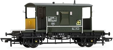 Hornby R60290 BR Brake Van CAR B955167 Freight Wagons, Green