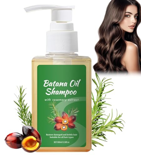 Batana Öl Haarwachstum Shampoo, Batana-Shampoo mit Rosmarin, für Dünner Werdendes Haar Oder Haarausfall für Frauen und Männer, Nährt die Kopfhaut, für Alle Haartypen