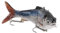 Phefop Wiederaufladbare Elektrische Köderlöhne Lebensechter Schwimmköder mit LED -Licht, USB Wiederaufladbar, Recycelbar, Automatisch Swinming Multi -Gelenk -Segmentdesign, Grünes Licht (BL-2042)