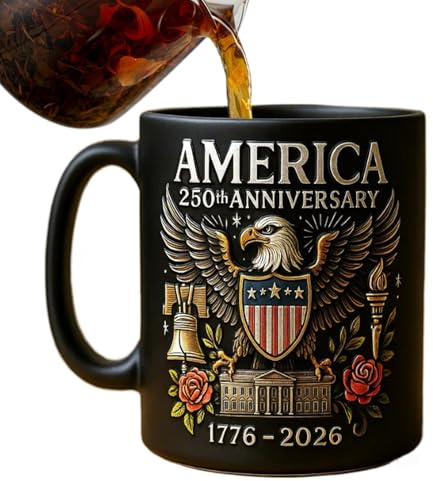 US Amerikanische Gedenkbecher Zum 250. Jubiläum, Güter Eagle Ceramic Tasse, Keramik Kaffee Tasse Mit Griff, Kultur Symbol Gedenk Ta-sse Für Tee Suppenreisen
