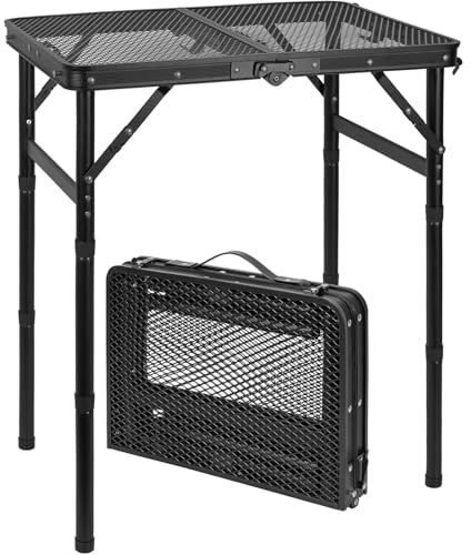 AKOZLIN Campingtisch Klappbar,3 Höhenverstellbar,59×40×70cm