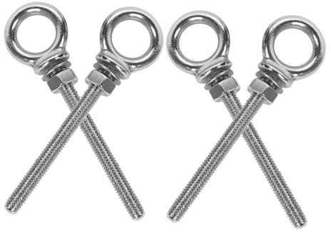 Anneome Bullone Ad Occhiello Per Macchinari Da 4 Pezzi Con Ad Occhiello Con Spallamento A Gancio Chiuso Di Sollevamento In Acciaio Inossidabile Bulloni